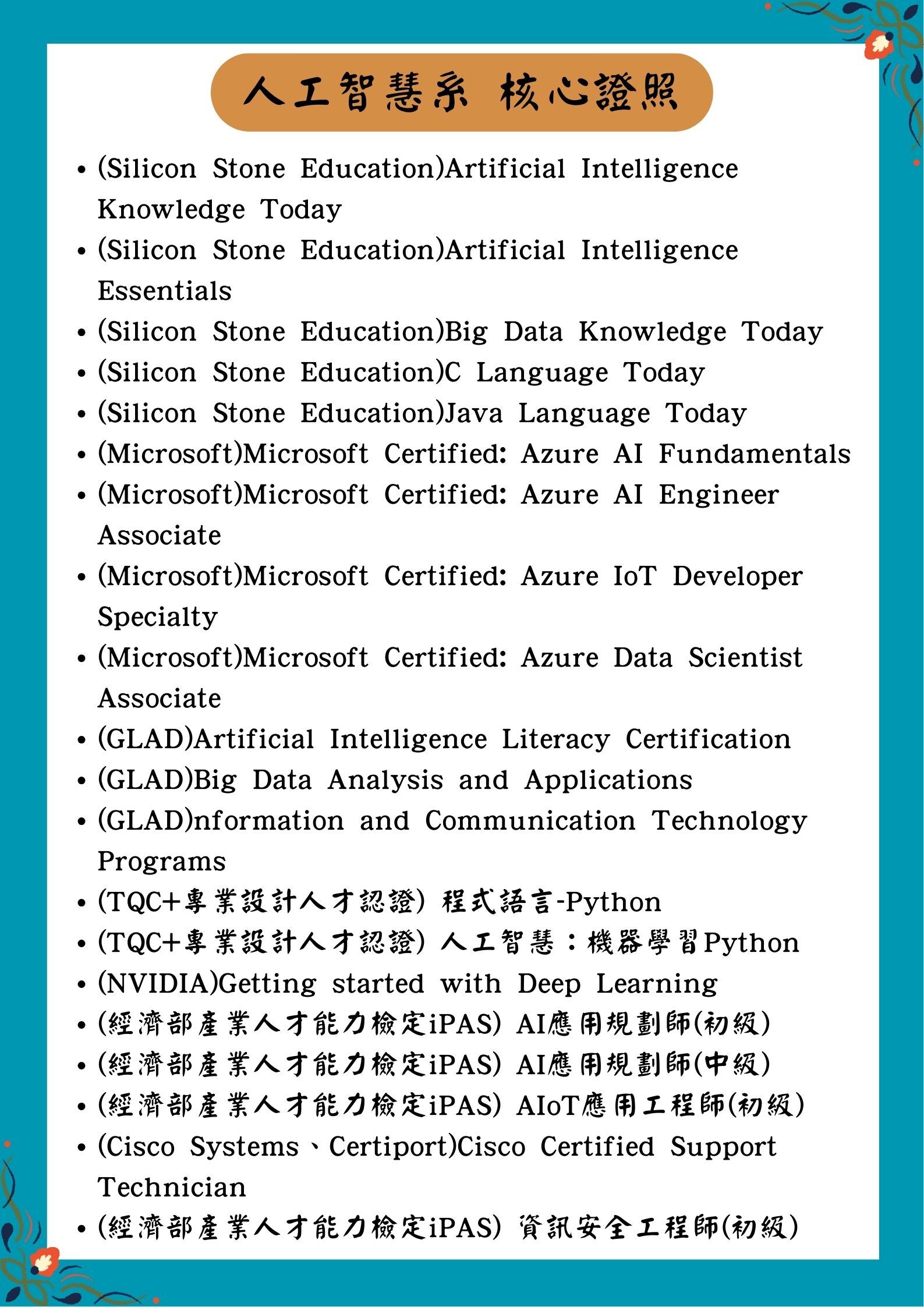 核心證照